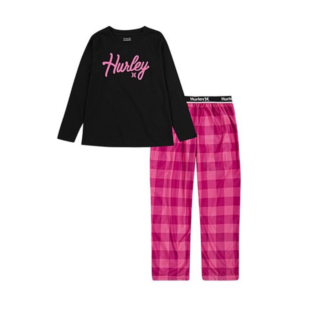 HURLEY GIRLS’ TOP & PANT PAJAMA SET